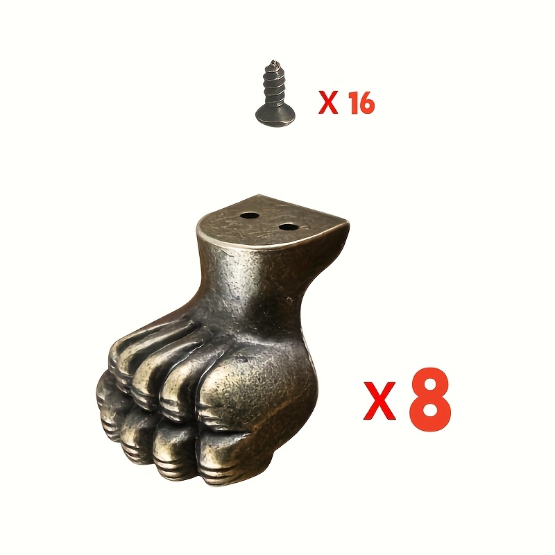 8pcs Antique Foot Brass Jewelr - Cabinet Hinge Overlay review and price